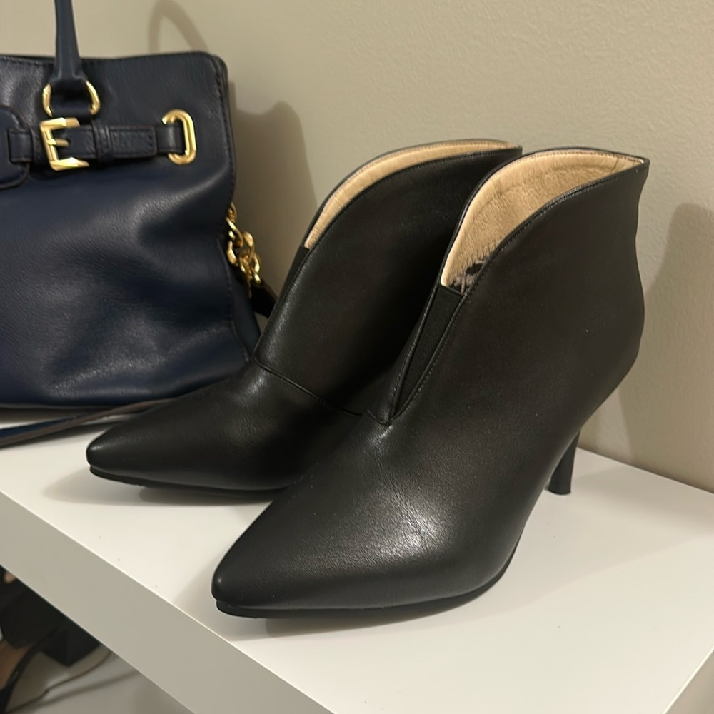 Brand new black booties